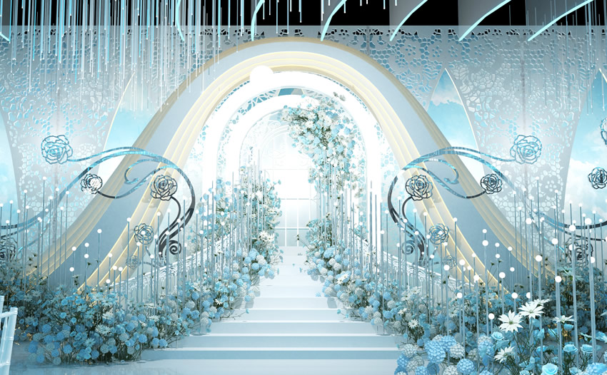 历城釡香烙馍村水晶厅效果展示