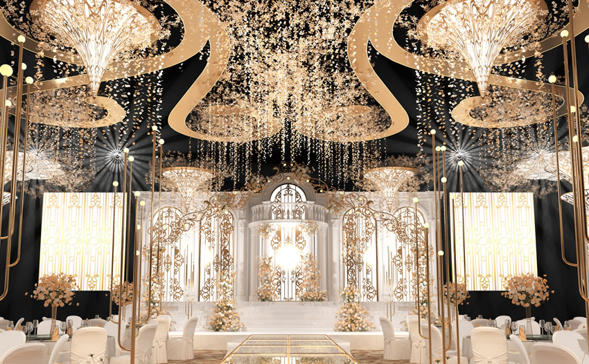 历城花木兰喜事汇金色大厅效果展示